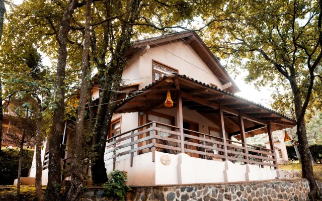 Cabaña típica y acogedora en el bosque a solo 5 cuadras del pueblo.