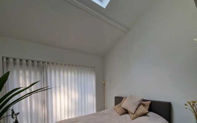 Modern guest room in green residential area