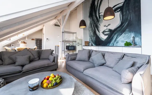 With style and a large terrace in the old town of Prague...