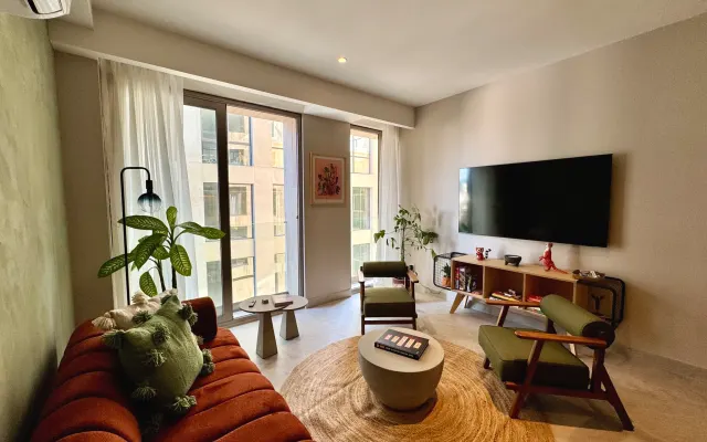 Chambre privée avec salle de bain commune à Americana