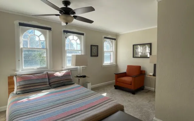 Graystone Manor Loft includes private room kitchenette and bathroom.