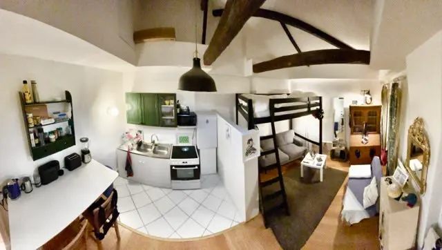 Precioso loft típicamente parisino a dos pasos de los Campos Elíseos