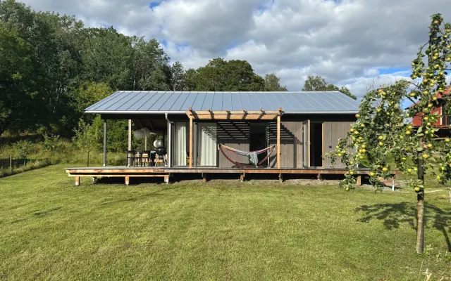 Gemütliche Mini-Villa in Schweden mit Seeblick, modernem Komfort und...
