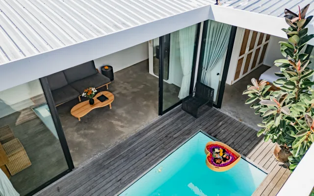 Last Ricefields of Berawa, 5" ride Beach, 1BR Pool