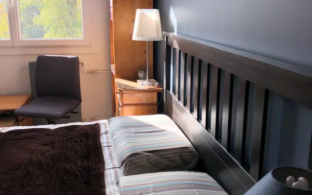 quarto tranquilo e agradável, apartamento total a pedido