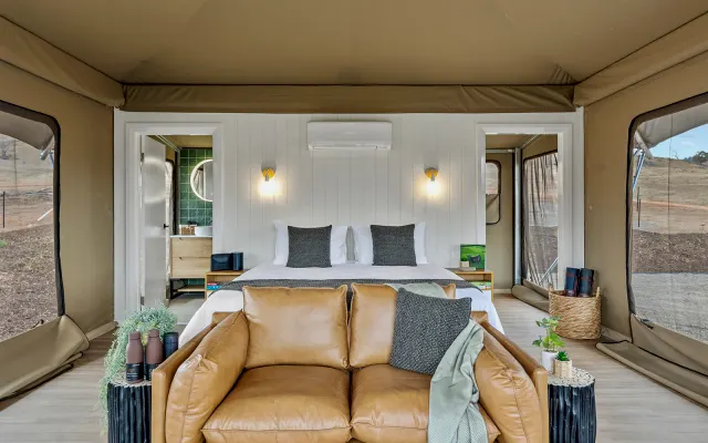 Glamping en el río Murrumbidgee