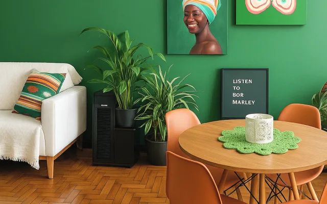 Botanische Wohnung in Catete. Kreative Atmosphäre im Herzen von Rio