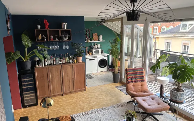 Chambre privée dans un appartement design