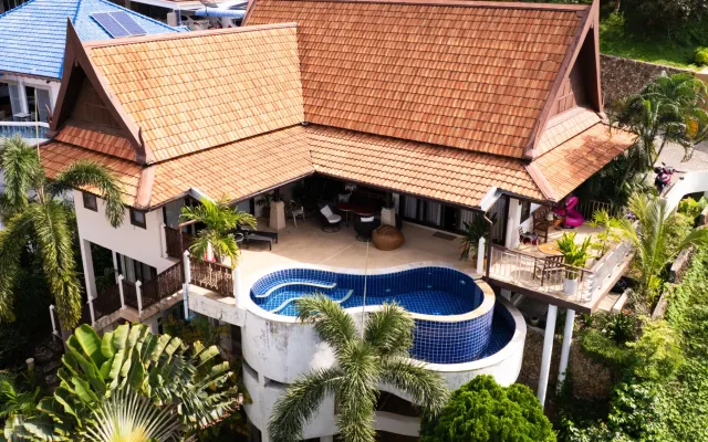 Zimmer in Villa mit Meerblick