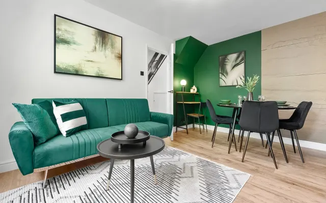 2BR Flat Luton Sleeps 6 | Acceso al aeropuerto y aparcamiento
