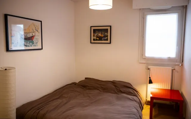 Zimmer in Appartement Ile de Nantes - Blick auf die Loire