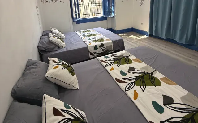 Private quadruple room 1. Shared bathroom.