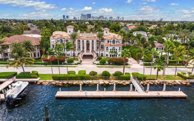 Waterfront Mansion with Game Room, Gym, Media Room and Guest House