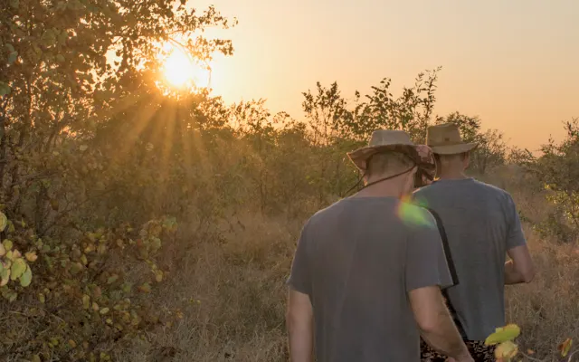 Campamento sólo para hombres en la provincia de Limpopo, cerca del...