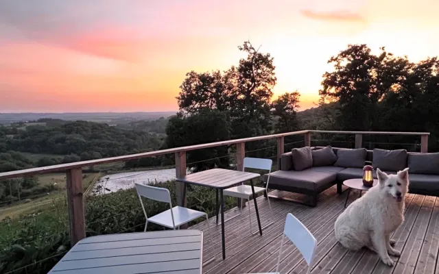 Alojamento e pequeno-almoço com vista para os Pirenéus, entre as...