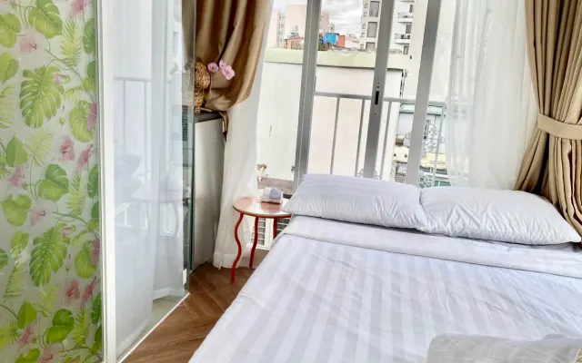 Estúdio acolhedor - Telhado - Rua Bùi Viện / Clubes / Restaurantes - B2