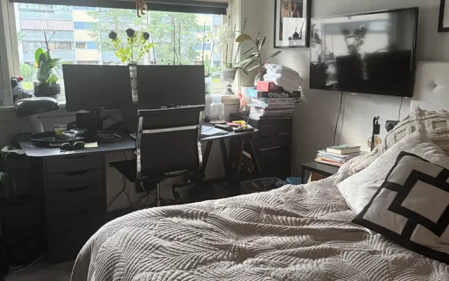 Room in beautiful apartment with a view