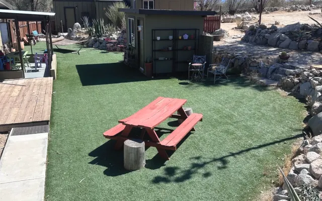 Private room at desert hideaway
