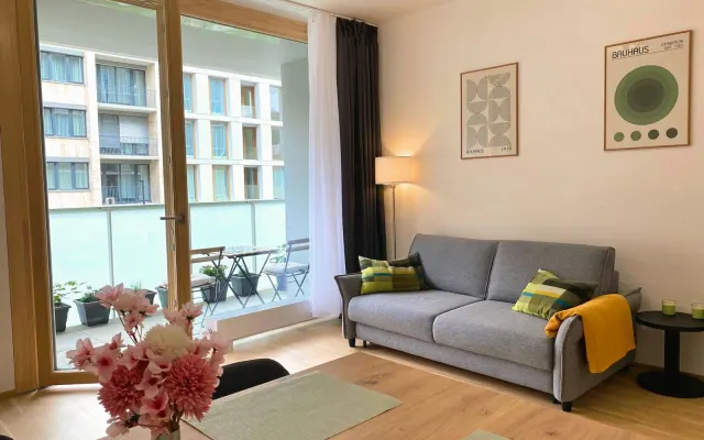 Modern Flat in Prague | Balcony, Workspace & Garage