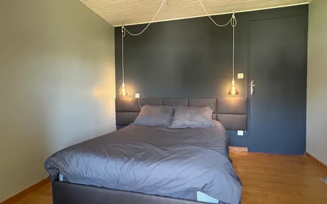 Quarto duplo no campo.