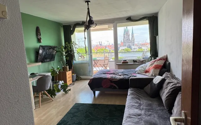 El sueño de la Oktoberfest: apartamento con balcón.