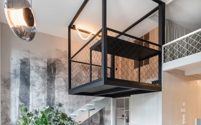 Appartamento Loft di design Holešovice, Parcheggio, Balcone