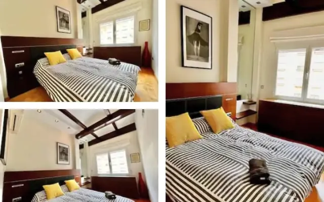 Chambre dans un appartement situé au centre de la ville.
