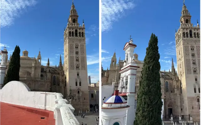 2BR vistas da Catedral e da Giralda, terraço no telhado!