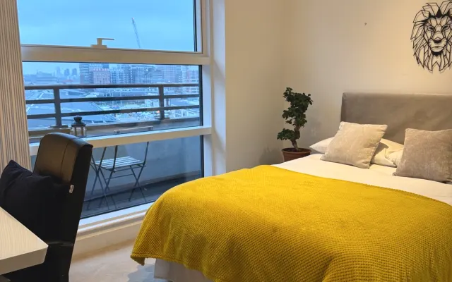 Chambre privée, avec salle de bain - Vue sur l'horizon dans le centre...