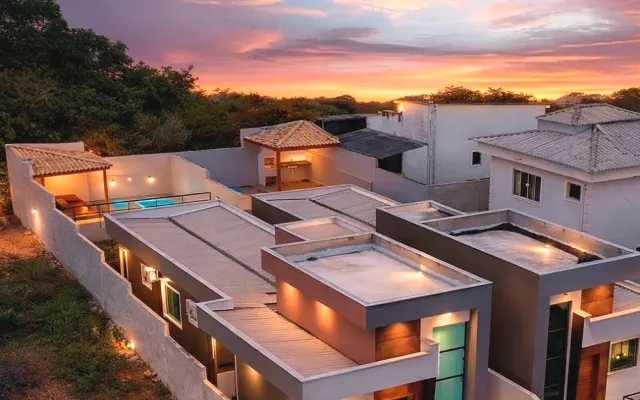 Casa moderna estilo americana confortável