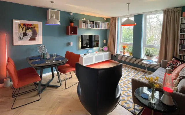 Elegante y colorido apartamento en el centro de Londres: bien...
