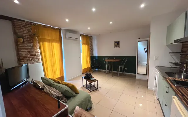 Charming studio with terrace in quiet downtown area