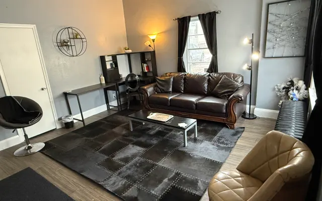 Suite Lexington | 1BR privado, caraterísticas de casa inteligente.