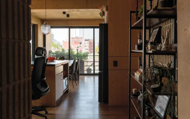 Private room in a brutalist apartment with terrace and views in Roma...