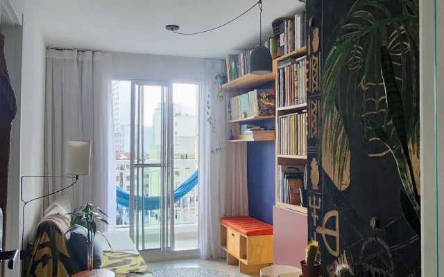 Bedroom in a sophisticated little apartment in the center of...