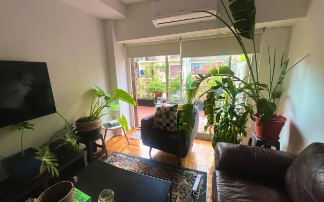 Helle & geräumige Wohnung mit Pflanzen in Colegiales