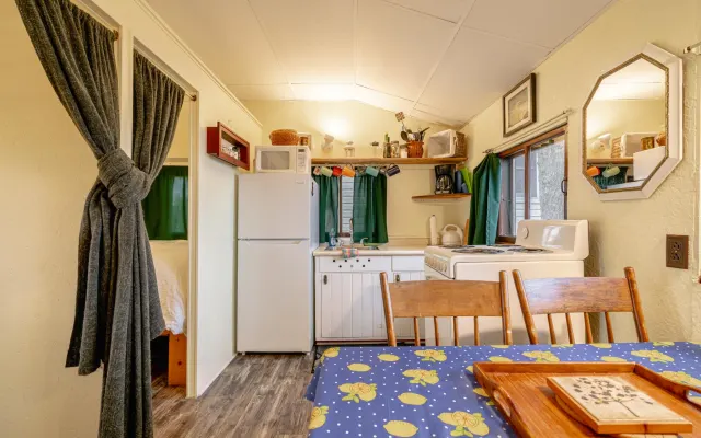 Green Jelly Bean Cabin