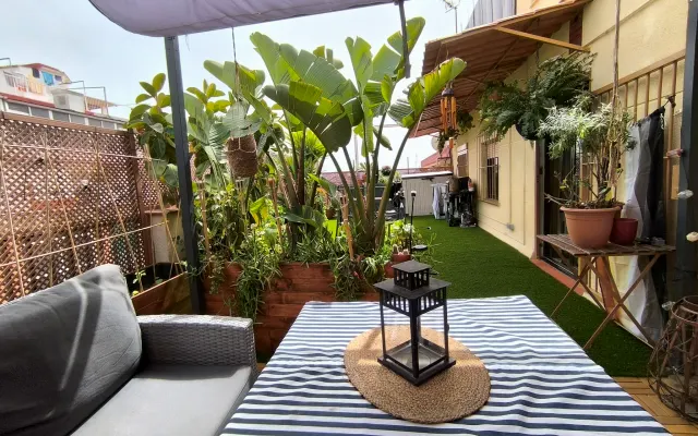 Gay nudist apartment (optional) with spectacular terrace