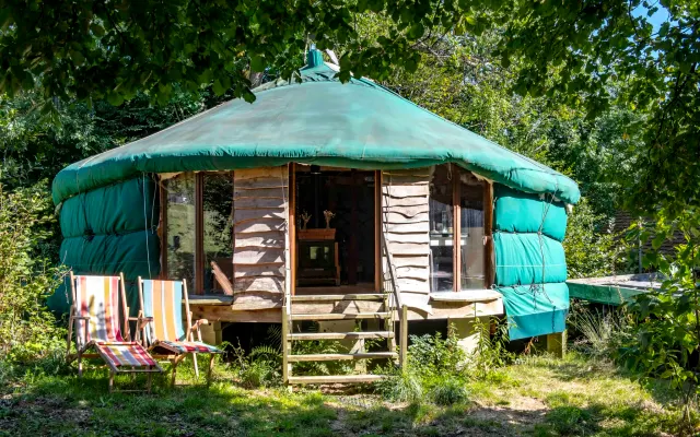 Yurta in una fattoria agro-ecologica