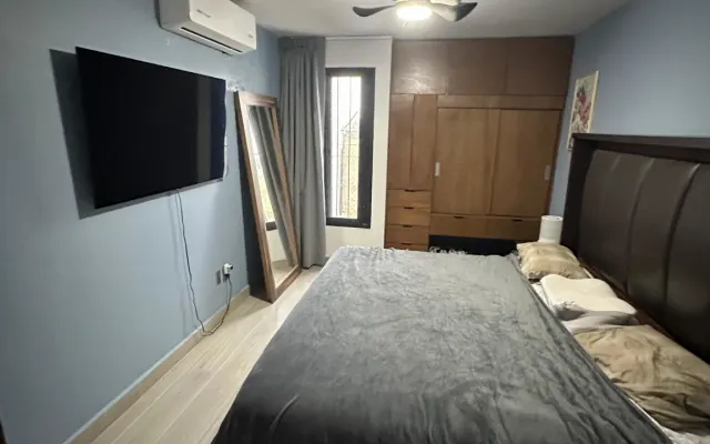 comfortable shared room with king size bed
