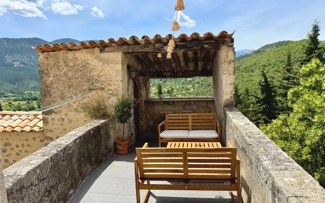 Terrazza privata con splendida vista sul Monte Ventoux