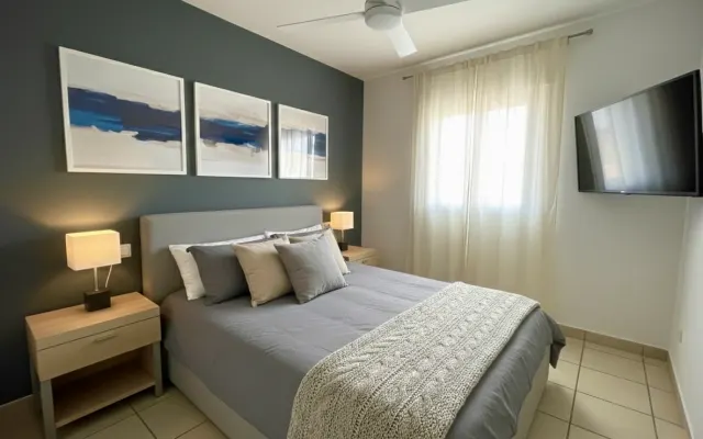 Chambre double, villa naturiste