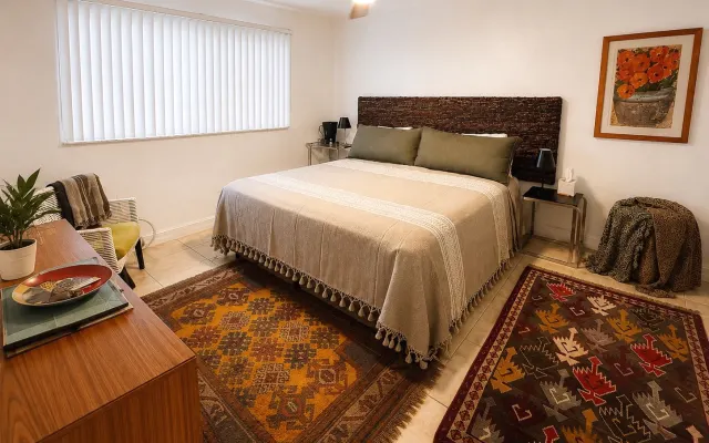 Quarto com cama king size - apartamento completo
