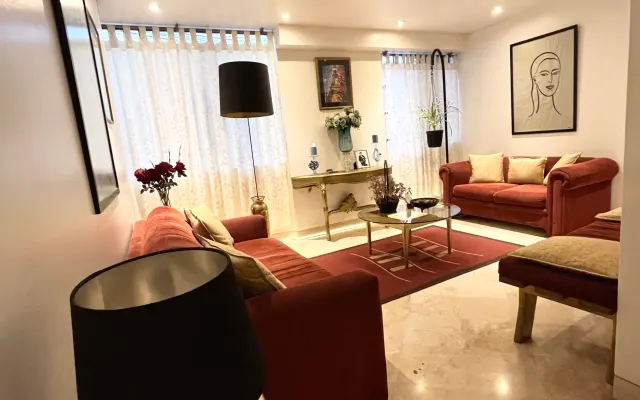 Quarto acolhedor e acolhedor no Apartamento Miraflores