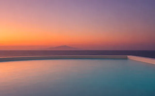 Luxusvilla in Oia mit Plunge-Pool und Meer- und Sonnenuntergangblick