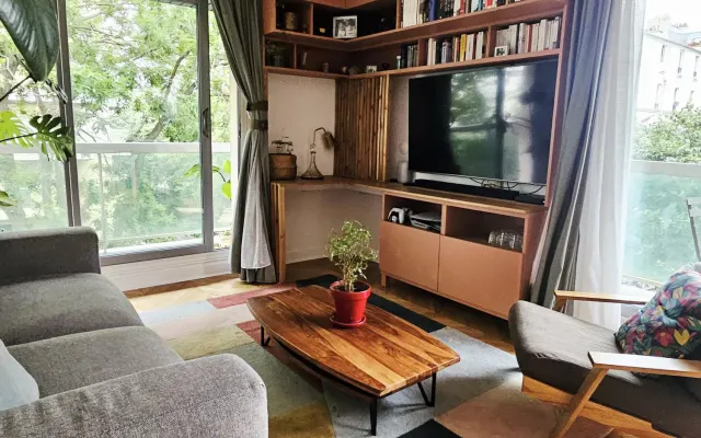 A private space in a peaceful, green setting