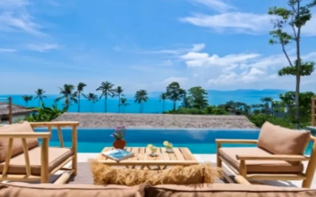 Villa de luxo com piscina privativa, 2 quartos, 2 banheiros e vista...