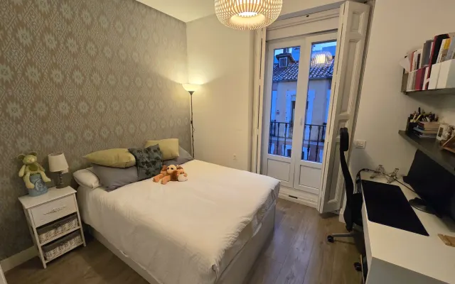Double room in a classic 19th-century building on Plaza de Olavide - copy...