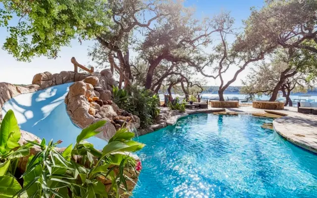 Private Waterfront Home with Private Resort Style Pool & Hot Tub