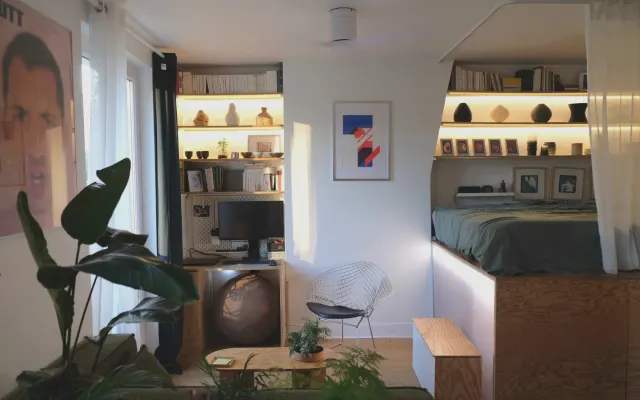 Monolocale di design e accogliente, vicino al canale dell'Ourcq